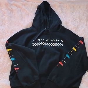NWT Friends Hoodie, XL, Black, Umbrella